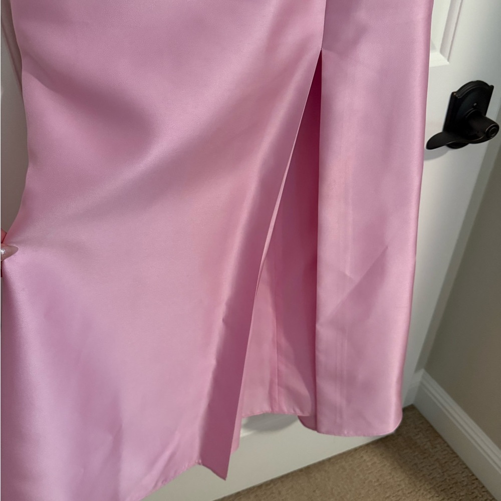 ALFRED SUNG Off-Shoulder Pink Dress - Picture 3 of 6